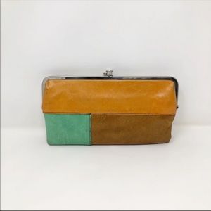 HOBO clutch colorblock lauren wallet